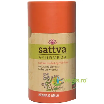 Vopsea de Par Henna si Amla (Roscat Inchis) 150g