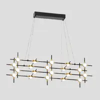 Modular Led Pendant 48w 3000k, Negru+gold