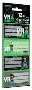 Etichete școlare Lizzy Card Bossteam VR Gamer -12 buc