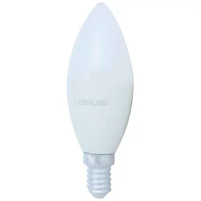 Bec LED LOHUIS, forma lumanare, E14, 8W, 25000 ore, 6500K