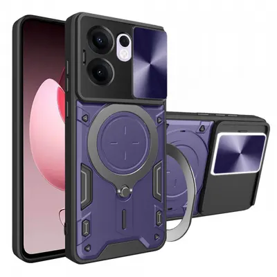 Husa pentru Oppo Reno13 FS 5G / Reno13 F 4G / Reno13 F, Techsuit, CamGuard Pro, Mov