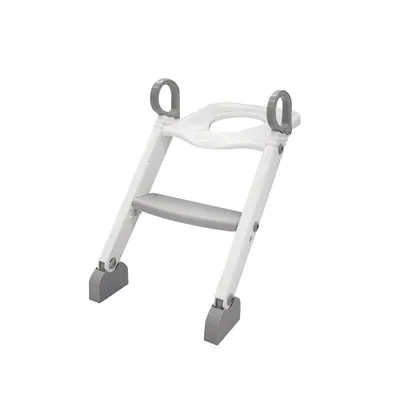 Reductor cu scarita, BabyTrold, Pentru toaleta, Sezut ergonomic, 40x40x37 cm, Alb