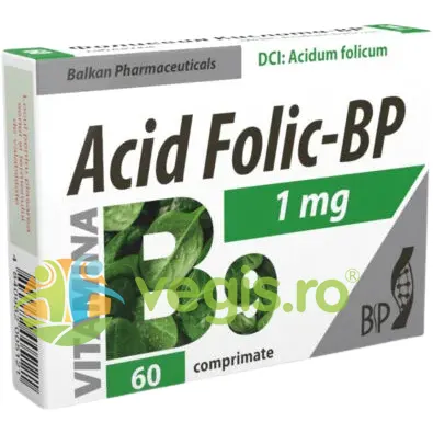 Acid Folic BP 1mg 60cpr