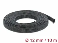 Plasa pentru organizarea cablurilor 10 m x 12 mm Negru, Delock 18902