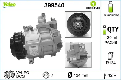 Compresor clima auto aer conditionat potrivit MERCEDES C (C204), C (CL203), C T-MODEL (S203), C T-MODEL (S204), C (W203), C (W204), CLC (CL203), CLK (A209), CLK (C209), CLS (C218) 1.6-5.5 05.02