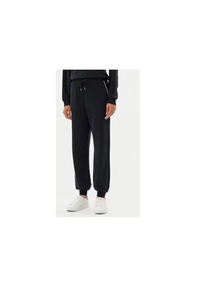 Pantaloni de trening dama Emporio Armani - 7W000143 AF12643 - Modal/Poliester - Negru - Negru