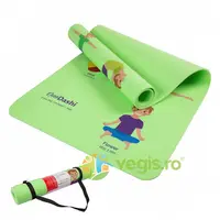 Saltea Yoga pentru Copii Printata UV cu 9 Posturi de Yoga 153x61x0.6cm