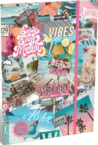 Mapa cu elastic A4 Lizzy Card - Good vibes beach