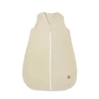 Sac de dormit, Qmini, Cu fermoar, Pentru bebelusi, De iarna, Din muselina dubla, 70 cm, Material certificat Oeko Tex Standard 100, Warm Beige