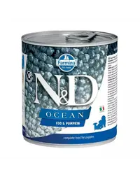 FARMINA N&D Oceean Dog Puppy Codfish, pumpkin 285 g hrana umeda cu cod si dovleac pentru catei