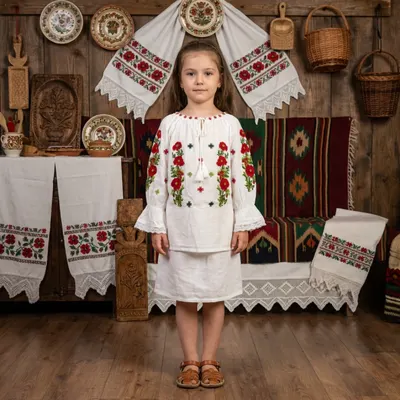 Ie traditionala fetite Larisa