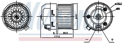 Ventilator habitaclu potrivit DS DS 4; CITROEN C4 II, DS4; PEUGEOT 308, 308 I, RCZ 1.2-2.0D 09.07