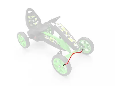 Ax directie pentru Kart, Rally rosu