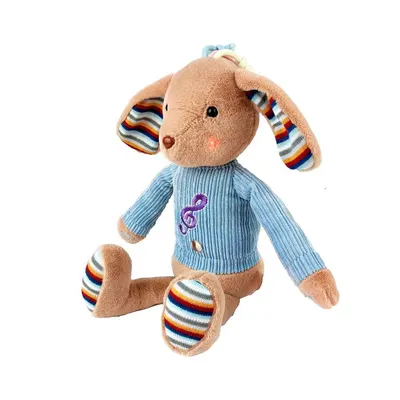 Caine de plus muzical pentru bebelusi Babys Good Partner 34 cm