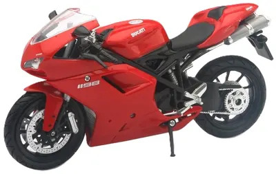 Motocicletă metalică Newray – Ducati 1198, 1:12, roșu