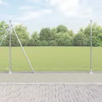 vidaXL Gard hexagonal cu bază din beton 50 x 1,5 m Oțel Galvanizat