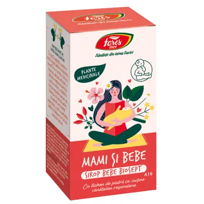 Bebe Biosept, A19, sirop cu fructoza pentru sugari si copii mici, Fares | 100ml