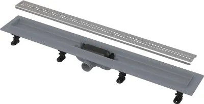 Rigola pentru duş APZ9 SIMPLE, cu margine pentru grătar perforat, alca (Tip: Rigola pentru duş APZ9 SIMPLE, cu margine pentru grătar perforat, alca (Lungime Rigola: 750MM))