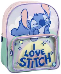 Ghiozdan pentru grădiniță Cerda Stitch - Cu buzunar transparent frontal