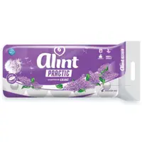 Set 2 x Hartie Igienica Alint Practic, Liliac, 3 Straturi, 10 Role