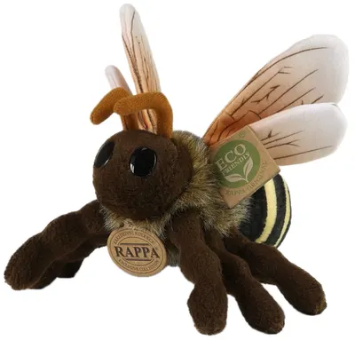 Jucărie de pluș Rappa Eco Friends - Albină, 18 cm
