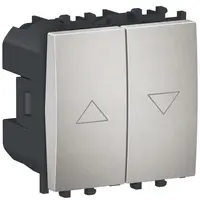 Intrerupator jaluzele 2 module Schneider Easy Styl LMR0712004, argintiu