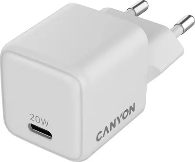 Încărcător Canyon - CU20C, 20W, alb