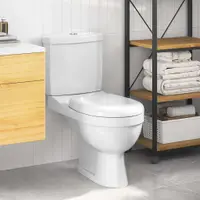 vidaXL Toaletă cu rezervor, alb