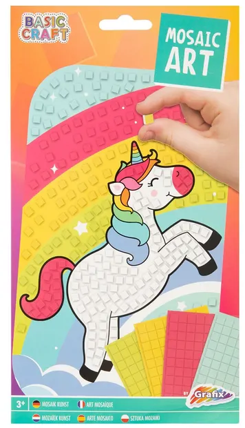 Set de mozaic cu mărgele Grafix - Unicorn, A5