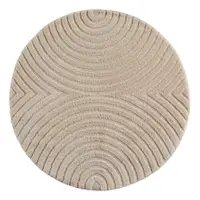 Covor bej rotund din amestec de iută ø 200 cm Art 1122 – Ayyildiz Carpets