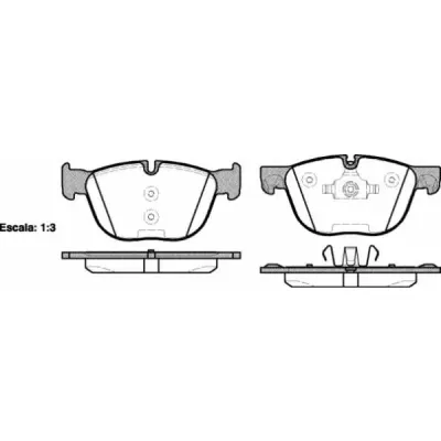 Set placute frana, frana disc REMSA 1297.00