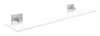 Polita oglinda Grohe, Start Cube Shelf 530mm, montare pe perete, fixare ascunsa, 530mm lungime, super steel, crom mat