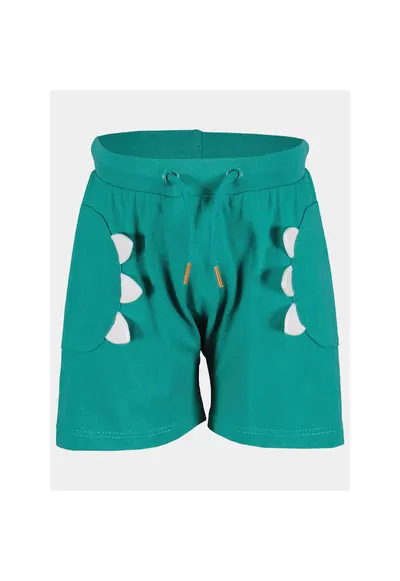 Pantaloni scurti sport baieti - 303576585 - Verde - Bumbac