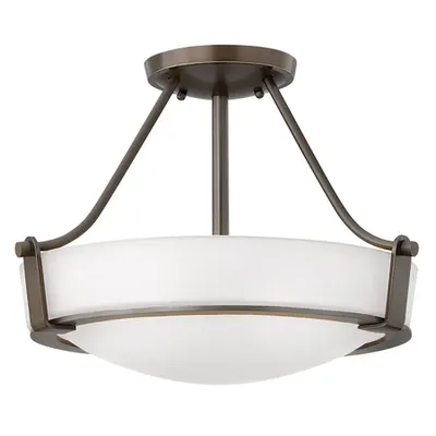 Plafoniera Hathaway 3 Light Small Semi-flush – Olde Bronze