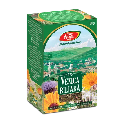 Ceai vezica biliara D75, 50g, Fares