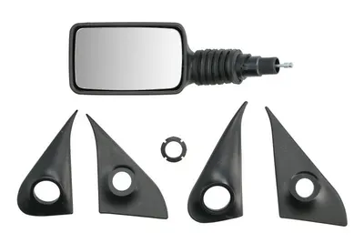 Oglinda laterala Stanga (mecanic, convexa, crom) potrivit FIAT FIORINO, FIORINO/MINIVAN, UNO