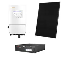Pachet sistem fotovoltaic hibrid 5kW cu baterie stocare 9.6kWh si 12 panouri monocristaline 400W