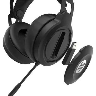 Casti gaming HP X1000, Wireless, Negru