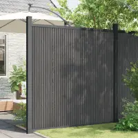 vidaXL Panouri de gard, gri, 180x186 cm, WPC