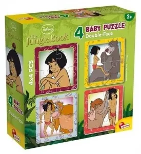 Puzzle pentru copii 4 în 1 Lisciani Giochi - Disney Classic, The Jungle Book
