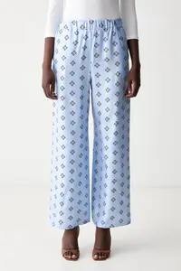 MM by Max Mara pantaloni pentru femei din mătase MMLADATTI