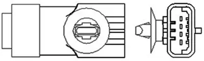 Sonda Lambda (numar Fire 4, 470mm) Potrivit Nissan X-Trail I; Renault Avantime, Clio Ii, Clio Ii Hatchback, Clio Iii, Espace Iii, Espace Iv, Grand Scenic Ii, Kangoo 1.2-2.2d 05.96