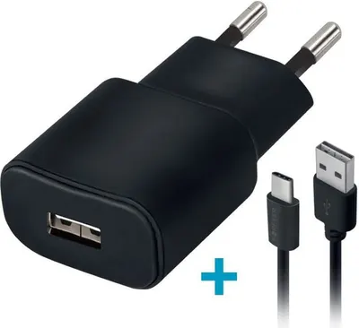 Încărcător Forever - TC-01, USB-A, cablu USB-C, 2A, negru