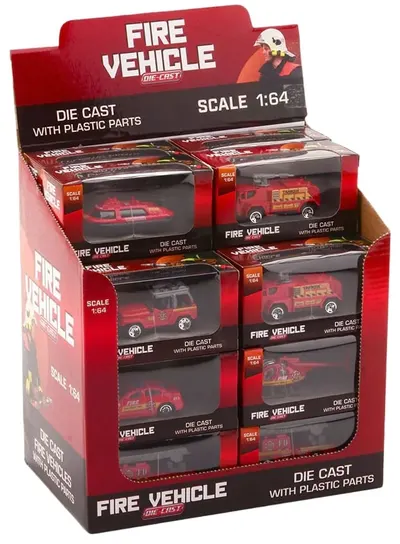 Camion de pompieri Johntoy - Fire Vehicles, sortiment, 1:64