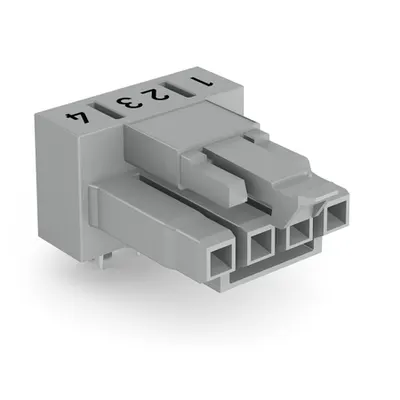 Socket for PCBs; angled; 4-pole; Cod. B