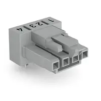 Socket for PCBs; angled; 4-pole; Cod. B
