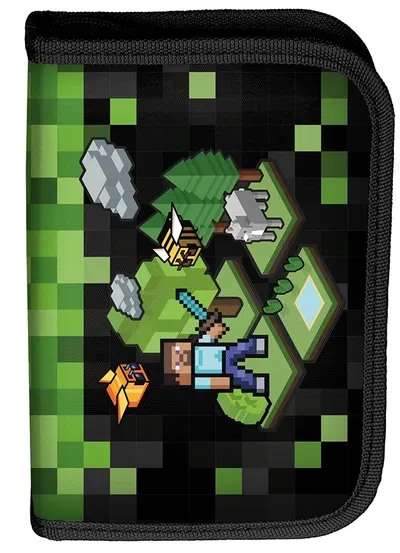 Penar echipat Paso Game - Verde si negru, cu 1 fermoar