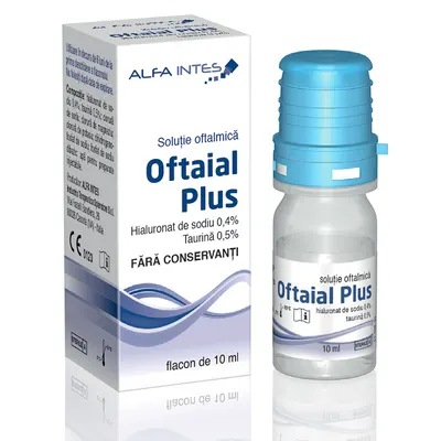 Solutie oftalmica Oftaial Plus, Alfa Intes | 10 ml