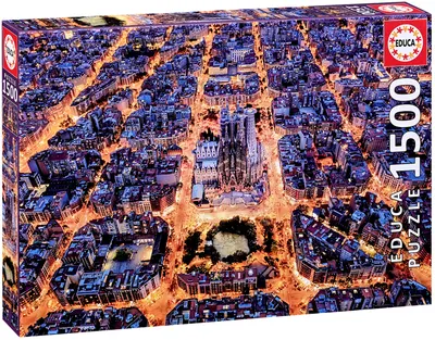 Puzzle Educa din 1500 piese - Barcelona