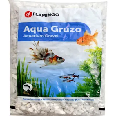 Nisip Acvariu Flamingo Alb 1kg 9-12mm 400714